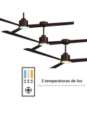 Ventilador de Techo LED Anne XL marrón óxido DC para espacios de más de 32m2 temperatura de luz