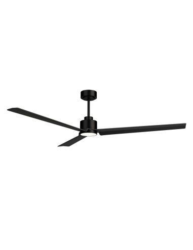 Ventilador de Techo LED Anne XL negro DC para espacios de más de 32m2 temporizador