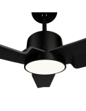Ventilador de Techo LED Anne XL negro DC para espacios de más de 32m2 detalle con luz