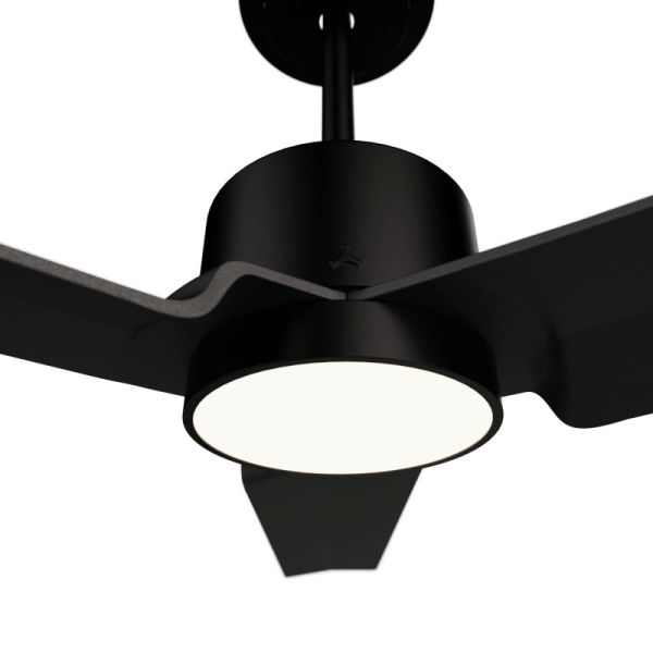 Ventilador de Techo LED Anne XL negro DC para espacios de más de 32m2 detalle con luz
