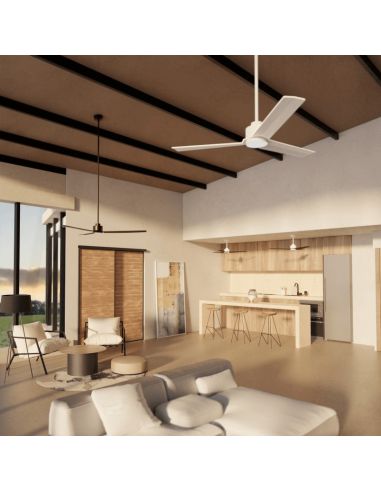 Ventilador de Techo LED Anne XL blanco DC para espacios de más de 32m2 ambiente