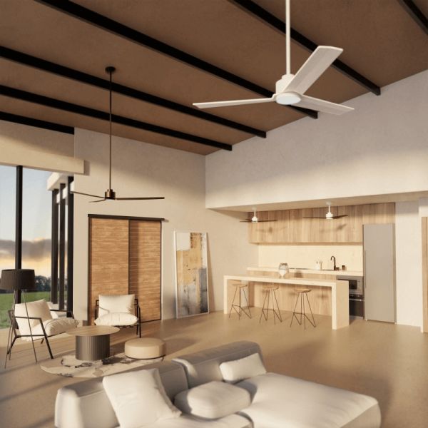 Ventilador de Techo LED Anne XL blanco DC para espacios de más de 32m2 ambiente