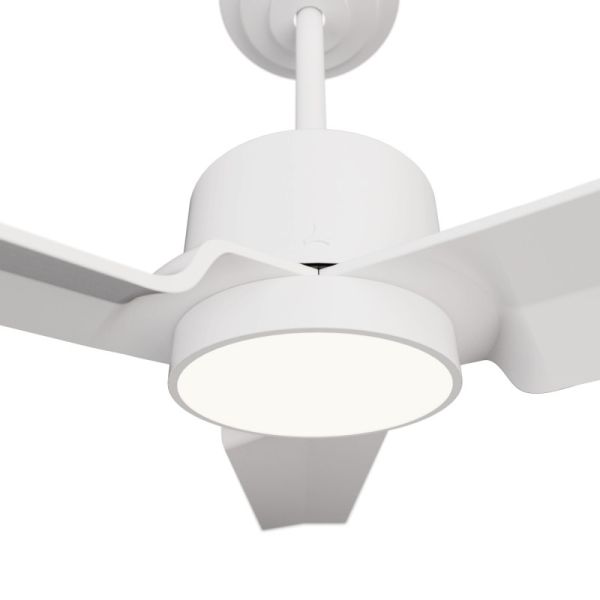 Ventilador de Techo LED Anne XL blanco DC para espacios de más de 32m2 detalle luz