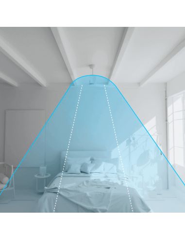 Ventilador de teto Anne XL Black DC para espaços de mais de 32m2 de fluxo de ar