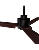 Ventilador de Techo LED Anne negro con palas de madera oscura DC para espacios amplios detalle