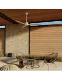 Ventilateur de plafond en bois naturel Balcony XL pour intérieur/extérieur DC ambiant blanc