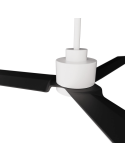 Ventilateur de plafond LED Anne blanc avec pales DC noires pour les grands espaces détail