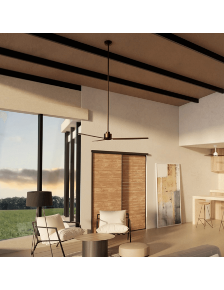 Ventilador de teto Anne XL Rust Brown DC para espaços de mais de 32m2 ambiente