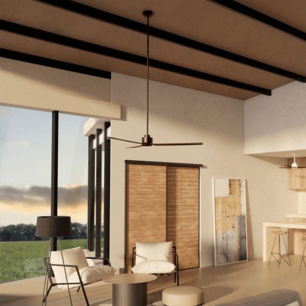 Ventilador de Techo Anne XL marrón óxido DC para espacios de más de 32m2 ambiente