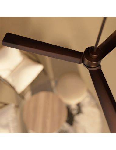 Ventilateur de plafond Anne XL Rust Brown DC pour des espaces de plus de 32m2 détail ambiant