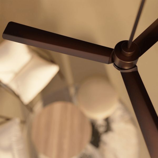 Ventilador de teto Anne XL Rust Brown DC para espaços com mais de 32m2 de detalhes ambientais