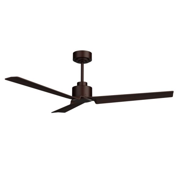 Anne Ventilateur de plafond oxyde marron DC pour grands espaces