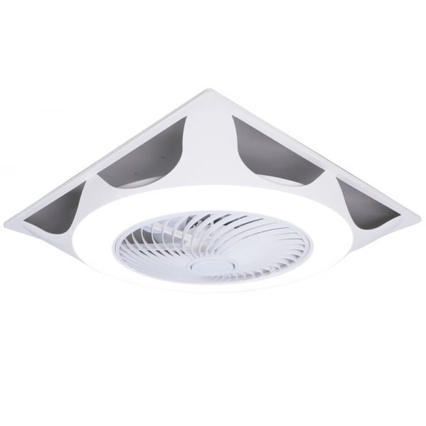 Ventilateur de plafond LED réglable UFO Armstrong pour plafonds modulaires DC