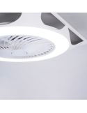 Ventilador de teto LED ajustável UFO Armstrong para tetos modulares DC detalhe zoom
