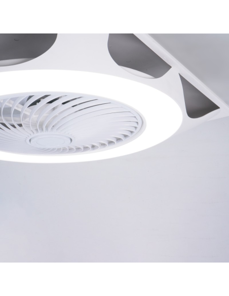 UFO Armstrong ventilateur de plafond LED réglable pour plafonds modulaires DC detail zoom