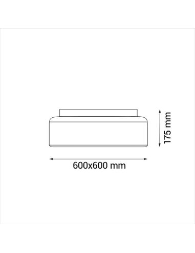 UFO Armstrong ventilateur de plafond LED réglable pour plafonds modulaires DC mesures