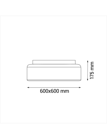 UFO Armstrong ventilateur de plafond LED réglable pour plafonds modulaires DC mesures