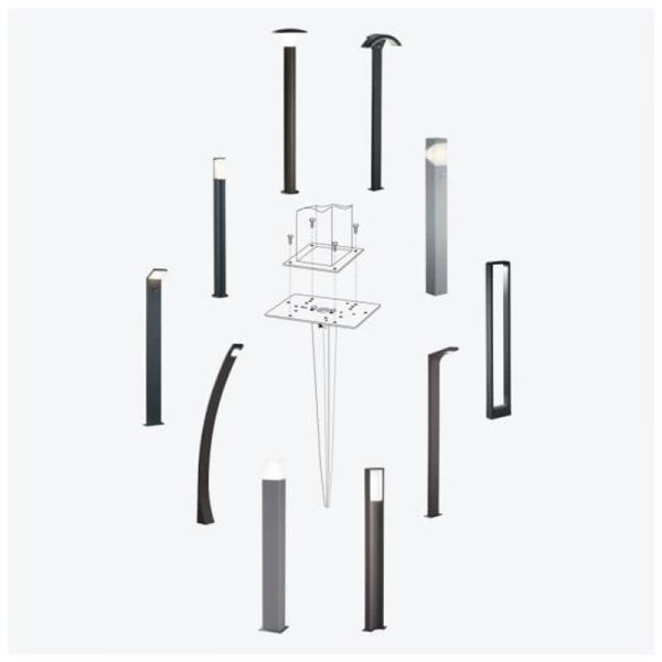 Piquet universel pour l'installation de luminaires de jardin EARTH SPIKE – 9960-07 Trio Lighting | leonleds