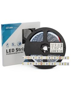 Tira LED para exterior potente 18W/m 24V IP65 5 Metros 5630 1.620Lm/w | LeonLeds