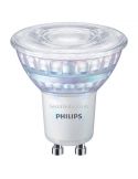 Lâmpada LED GU10 Regulável 2,6W - 35W CRI90 36º Regulável WarmGlow 2.200K-2.700K Philips | leonleds
