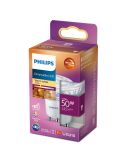 Lâmpada LED GU10 Regulável 3,8W - 50W CRI90 36º Regulável WarmGlow 2.200K-2.700K Philips | leonleds