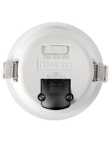 Spot LED encastré IP44 6W - 50W Changement de couleur CCT Switch UGR 19 Triac Libertad 6 Blanc | leonleds