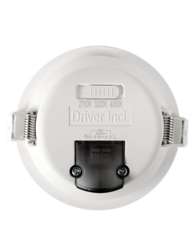 Spot LED à encastrer arrière 9W - 80W Changement de couleur Commutateur CCT UGR 19 Triac Libertad 9 Blanc | leonleds