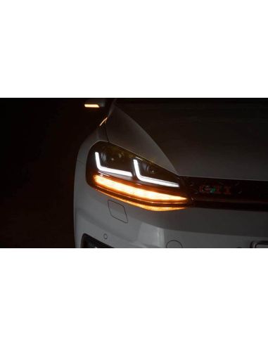 Faróis de LED aprovados Golf VII LEDriving Pack 2 LEDHL109-BK (2017-2020) após remodelação Osram | leonleds