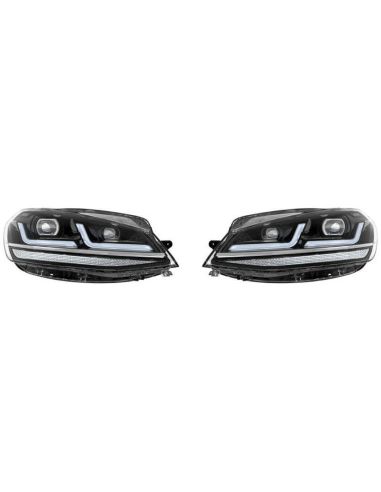 Faróis de LED completos aprovados Golf VII LEDriving GTI Pack 2 LEDHL109-BK (2017-2020) Após remodelação Osram | leonleds