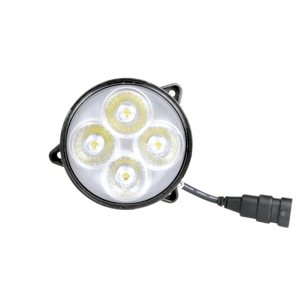 Faro LED redondo empotrable 40W de con conector 900512/24V  | LeonLeds