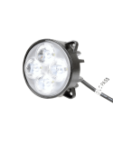 Faro LED redondo empotrable 40W de con conector 9005 12/24V  | LeonLeds