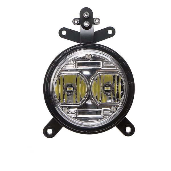 Refletor LED redondo de encastrar de longo alcance 60W com conector 9005 12/24V | leonleds