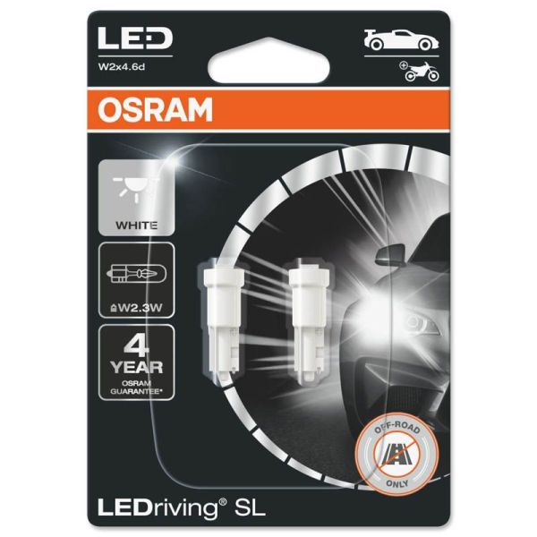 Bombillas LED Osram T5 6000K 12V (2Uds) LEDriving SL 2825DWP-02B Osram | LeonLeds