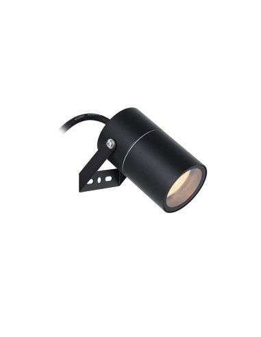 Piqueta exterior GU10 IP65 Quebec negro detalle