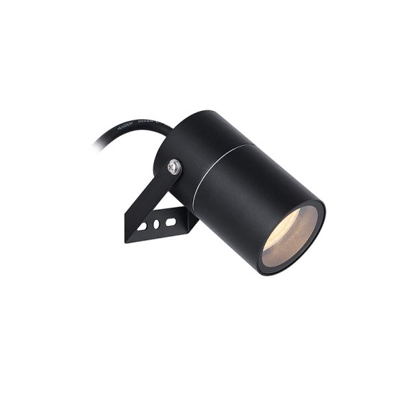 Piqueta exterior GU10 IP65 Quebec negro detalle