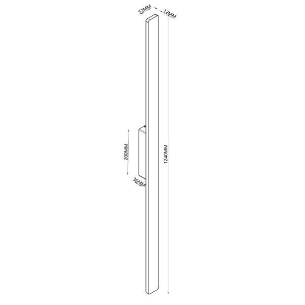 Aplique exterior LED pequeño Lotus blanco 20W - IP54  medidas