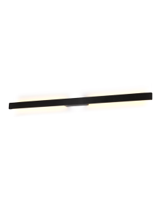 Aplique exterior LED grande Lotus negro 24W - IP54