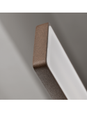 Aplique exterior LED pequeño Lotus corten 20W - IP54  detalle