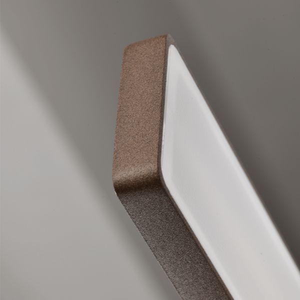 Petite applique murale d'extérieur LED Lotus corten 20W - détail IP54