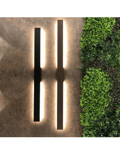 Aplique exterior LED grande Lotus corten 24W - IP54 2