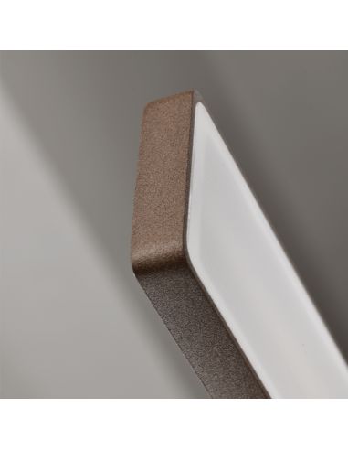 Grande luz de parede externa LED Lotus corten 24W - detalhe IP54