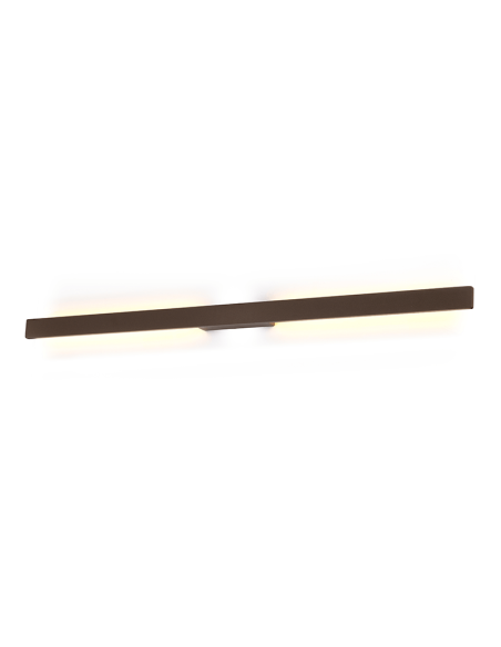 Aplique exterior LED grande Lotus corten 24W - IP54