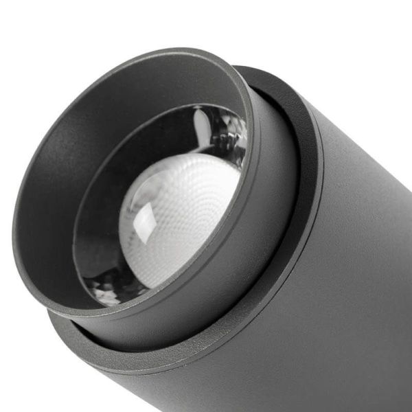Detalle Zoom Proyector LED de pared exterior con Zoom 18º - 45º 8,5W 3000K 635Lm Ploom Faro Barcelona | LeonLeds