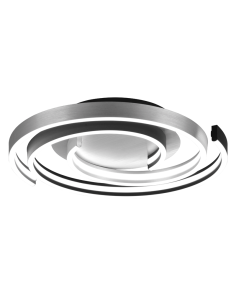 Plafón de techo Caya espiral blanco | LeonLeds