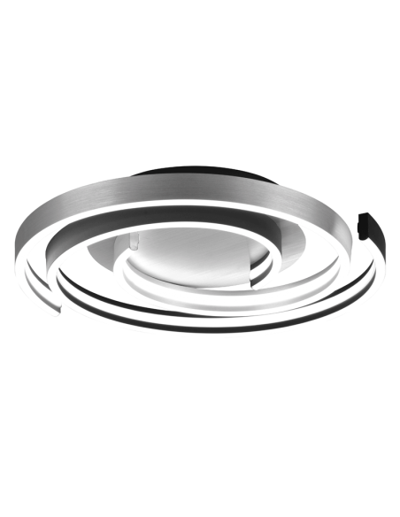 Plafón de techo Caya espiral blanco | LeonLeds