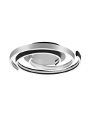Plafón de techo Caya espiral blanco apagado| LeonLeds