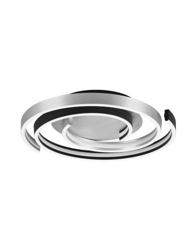 Plafón de techo Caya espiral blanco apagado| LeonLeds