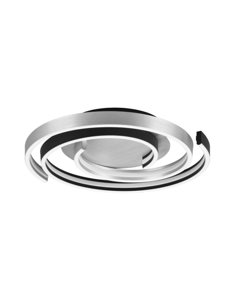 Plafón de techo Caya espiral blanco apagado| LeonLeds