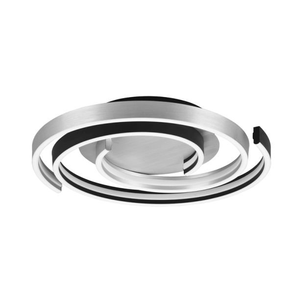 Plafón de techo Caya espiral blanco apagado| LeonLeds