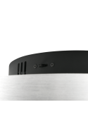 Plafón de techo Caya espiral blanco vista de cerca| LeonLeds